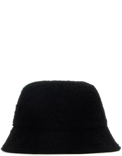 Helen Kaminski Black Teddy Fabric Mackenzie Bucket Hat