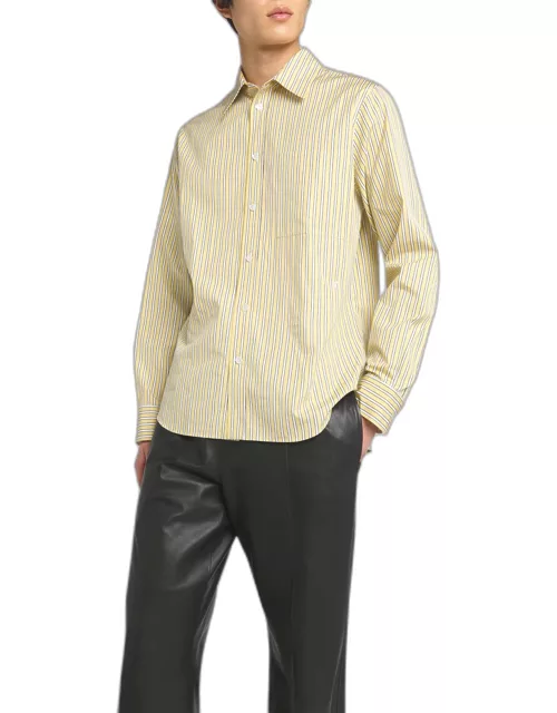 Men's Outline Stripe Poplin Shirt