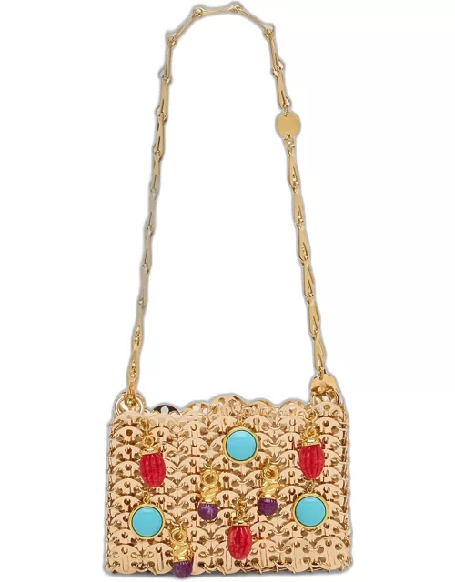 Sac a Main Embellished Disc Shoulder Bag