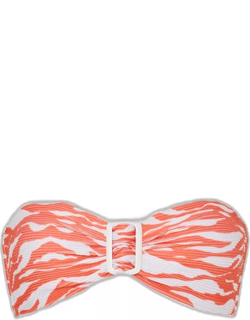 Margot Wild Stripes Bandeau Bikini Top