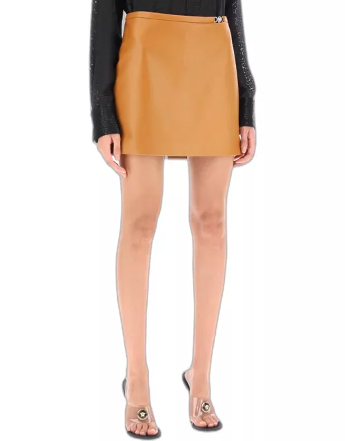 Skirt VERSACE Woman color Leather