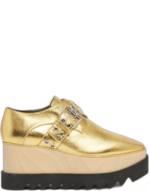 Elyse Metallic Buckle Platform Sneaker