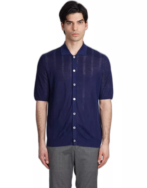 Ballantyne Shirt In Blue Linen