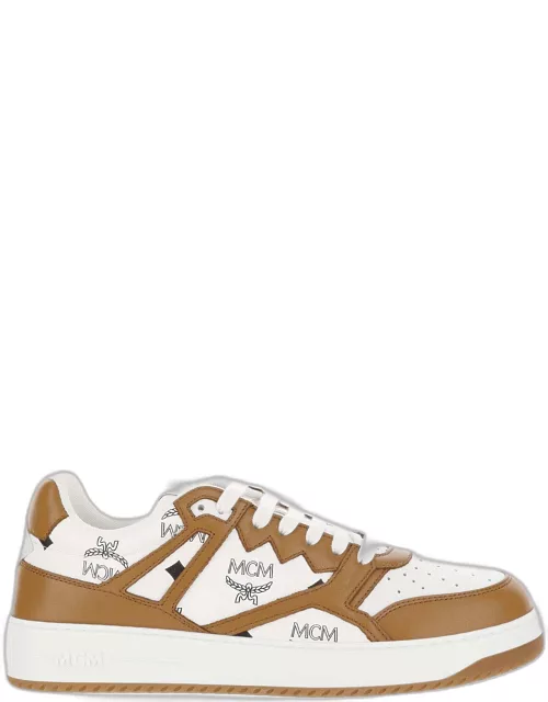 MCM Leather Sneakers With Logo