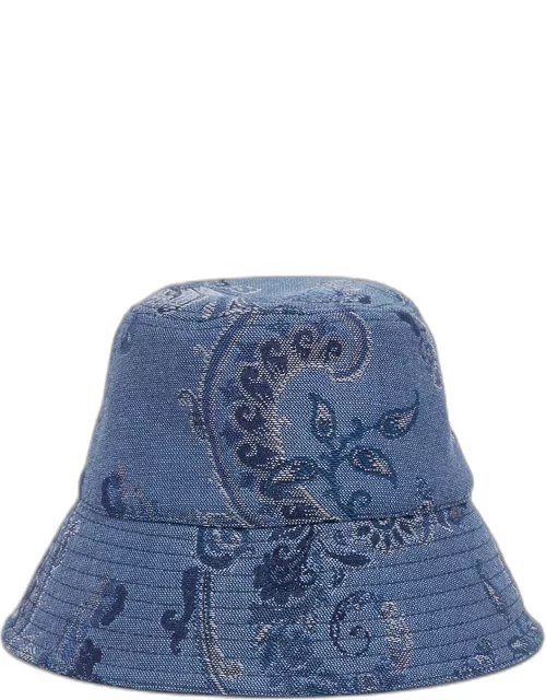 Paisley Denim Bucket Hat