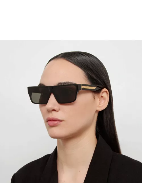 Brady Flat Top Sunglasses in Black