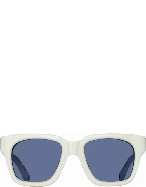 Carino D-Frame Sunglasses in White by Jacquemu