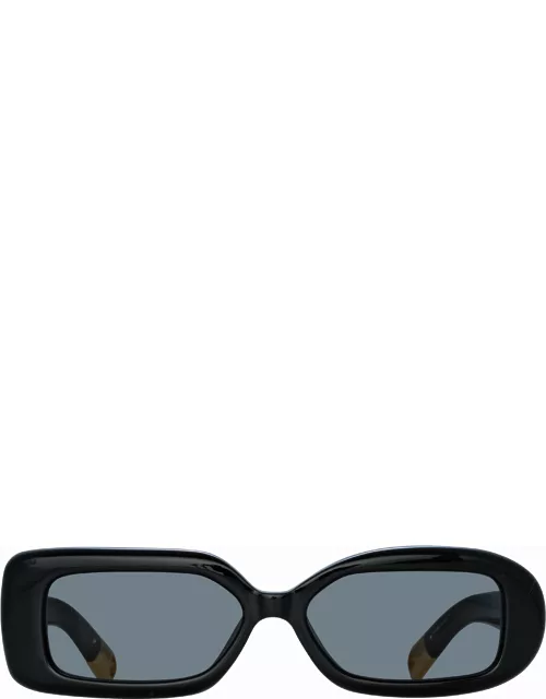 Rond Rectangular Sunglasses in Black by Jacquemu