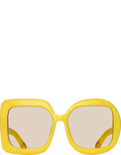 Carre Rond Square Sunglasses in Pear Sorbet by Jacquemu