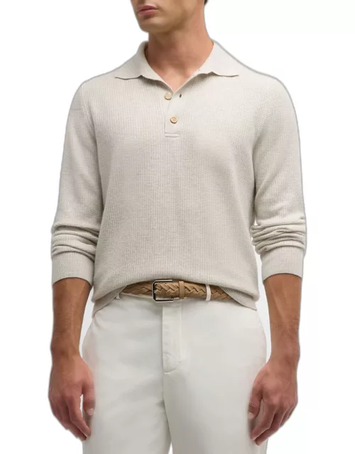 Men's Cashmere Polo Sweater