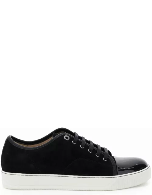 Lanvin Dbb1 Sneakers In Black Suede And Leather