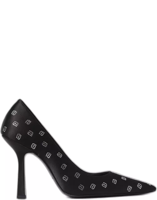 Alexander Wang Delphine pumps in satin with all over rhinestone