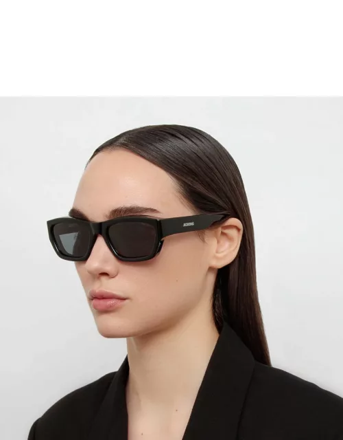 Meridiano D-Frame Sunglasses in Black by Jacquemu