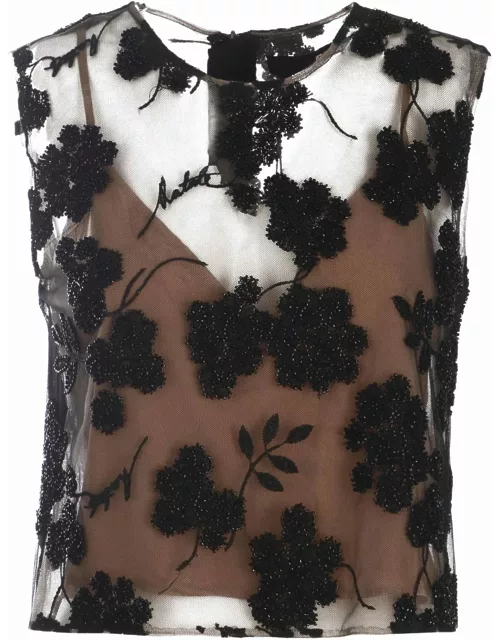 Rotate by Birger Christensen Flower Beads Top