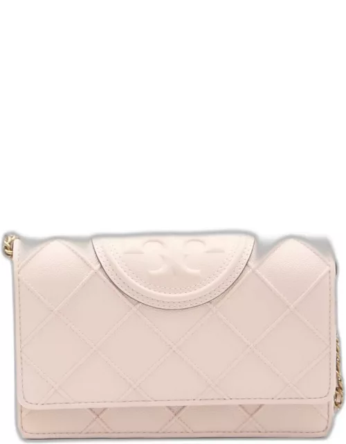 Tory Burch Fleming Soft Grained Chain Wallet