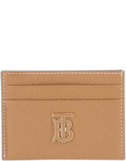 Burberry Grained Leather Card Holder With Logo