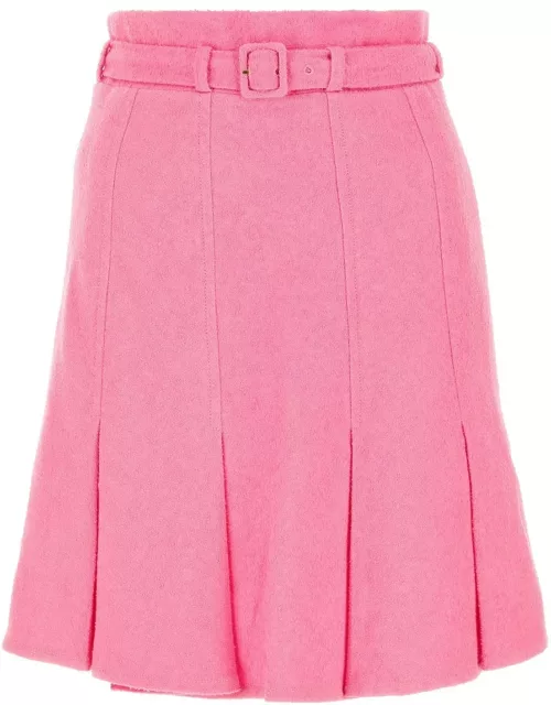 Patou Pink Bouclé Skirt