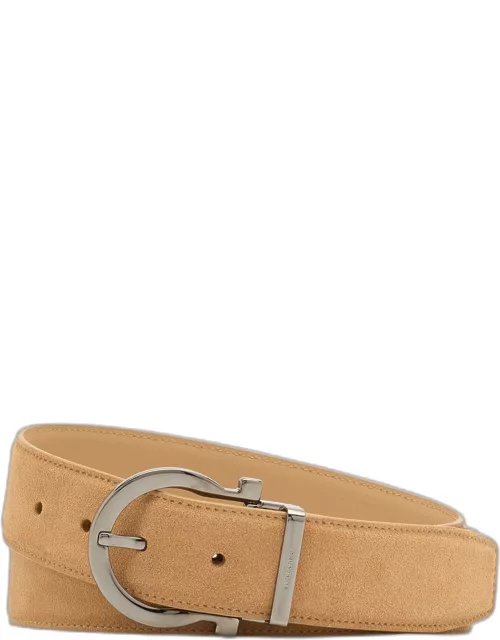 Men's Adjustable Reversible Leather Belt