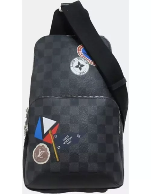 Louis Vuitton Black Damier Graphite Canvas LV League Avenue Sling Bag