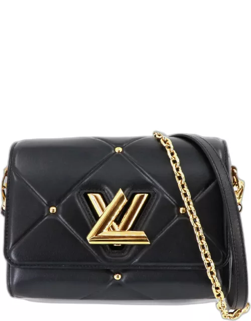 Louis Vuitton Black quilted Leather Medium Twist Shoulder Bag