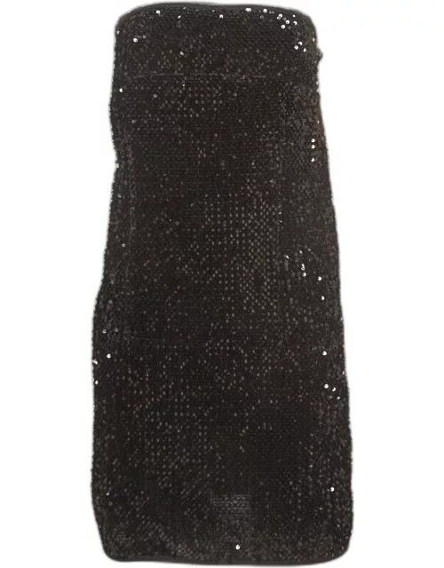 Zadig & Voltaire Black Sequin Raleg Mini Tube Dress