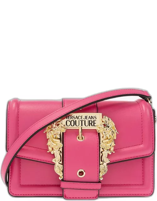 Versace Jeans Couture Shoulder Bag In Rose-pink Faux Leather