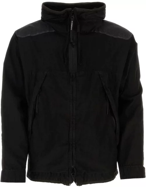 C.P. Company Black Cotton Blend Jacket