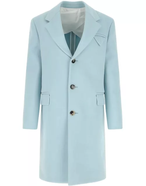 Bottega Veneta Pastel Light-blue Tricotine Coat