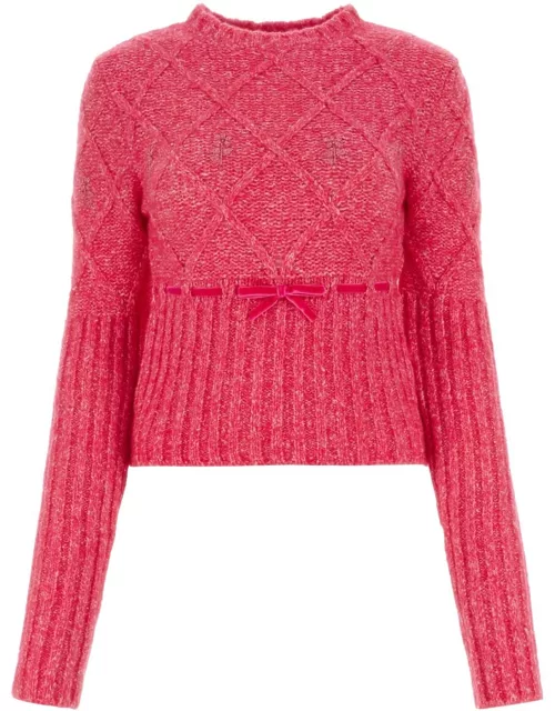 Cormio Fuchsia Wool Blend Sweater