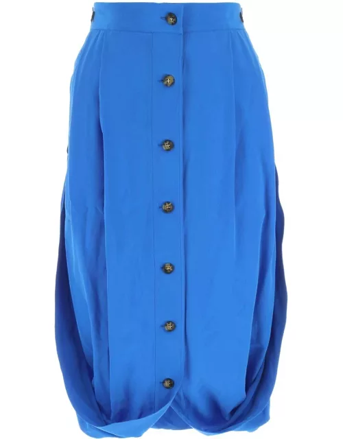 Quira Light-blue Crepe Flip It Up Skirt
