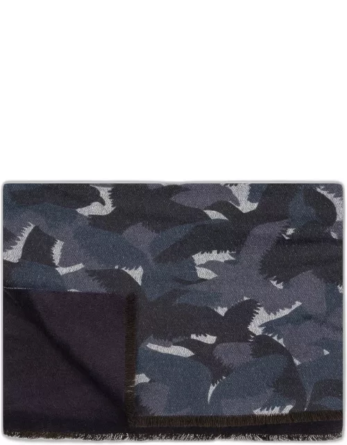 Larusmiani Camouflage Scarf Scarf