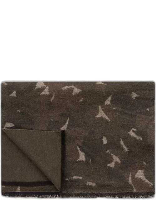 Larusmiani Camouflage Scarf Scarf