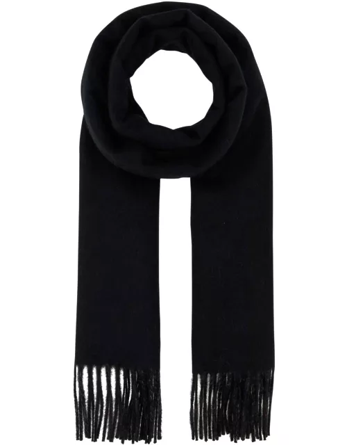 Burberry Black Cashmere Reversible Scarf