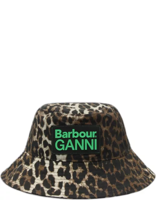 Barbour Leopard Canvas Bucket Hat