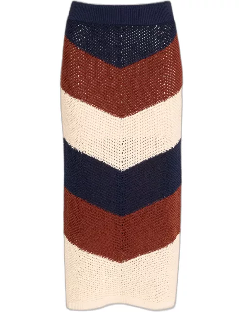 Tia Crochet Midi Skirt