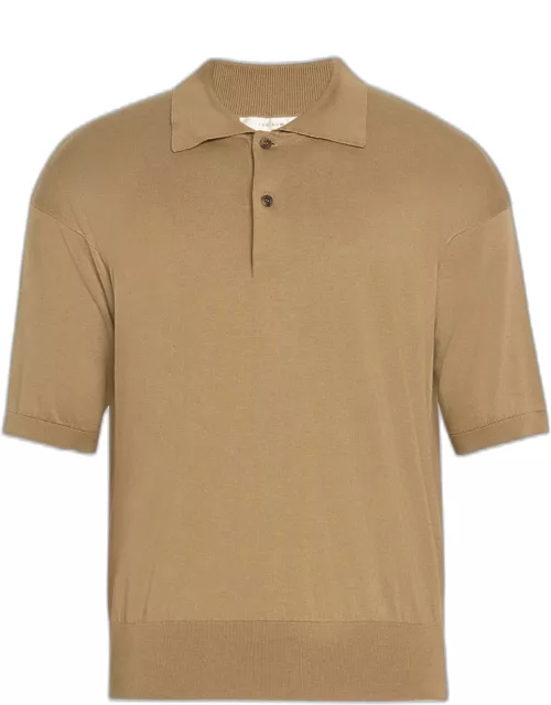 Men's Tiago Cashmere-Cotton Polo Shirt