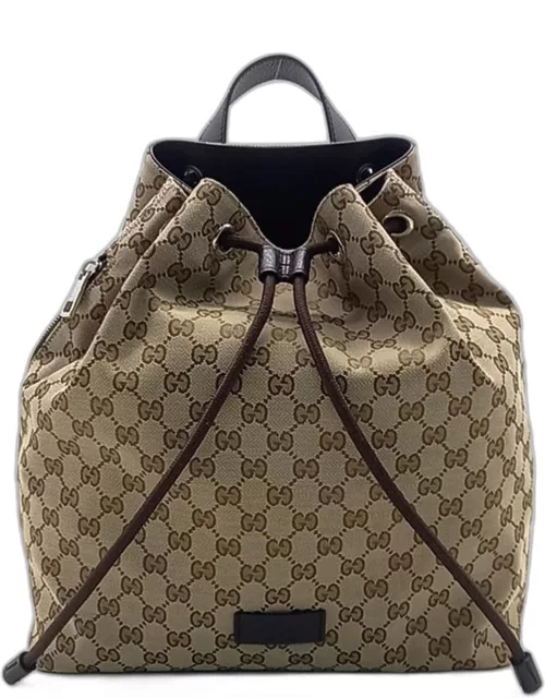 Gucci Beige/Brown GG Canvas Jacquard Backpack