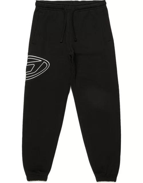 Pmarkibigoval Trousers Diesel Fleece Jogger Pants With Oval D Logo