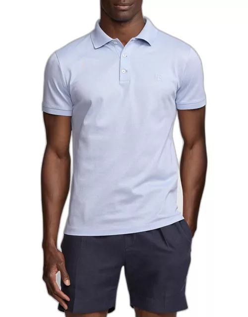 Men's Slim Fit Cotton Piqué Short-Sleeve Polo Shirt