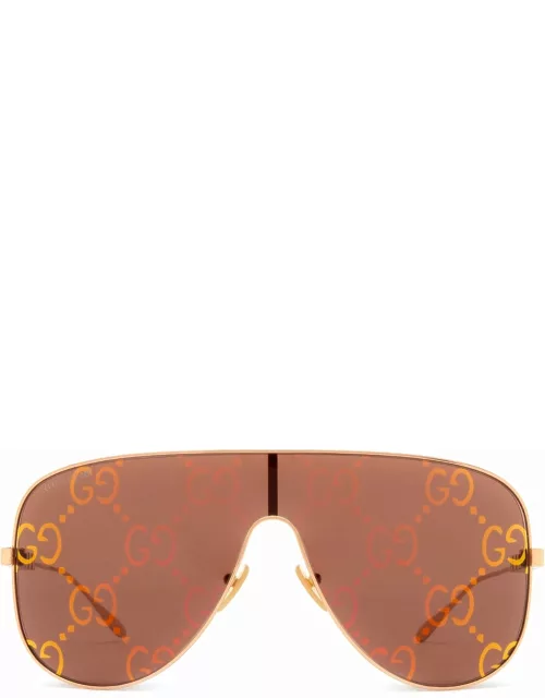 Gucci Eyewear Gg1436s Gold Sunglasse