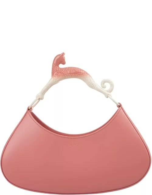 Lanvin Hobo Cat Bolide Bag In Pink Leather