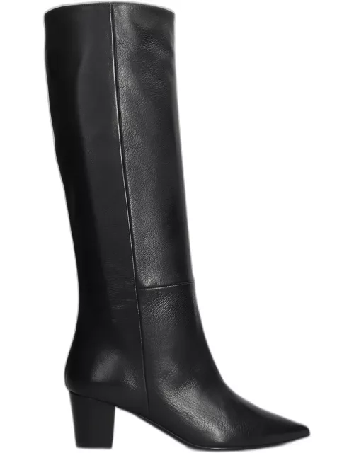 Marc Ellis High Heels Boots In Black Leather