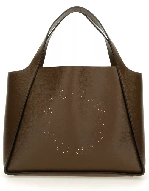 Stella McCartney Logo Studded Open-top Tote Bag