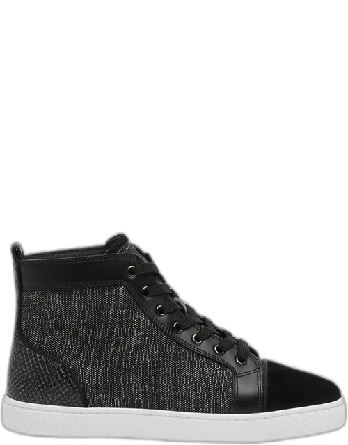 Men's Louis Orlato High-Top Leather Sneaker