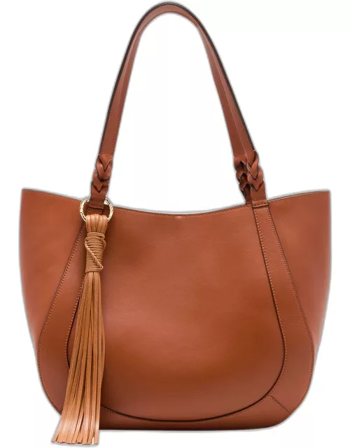 Albers East-West Leather Tote Bag