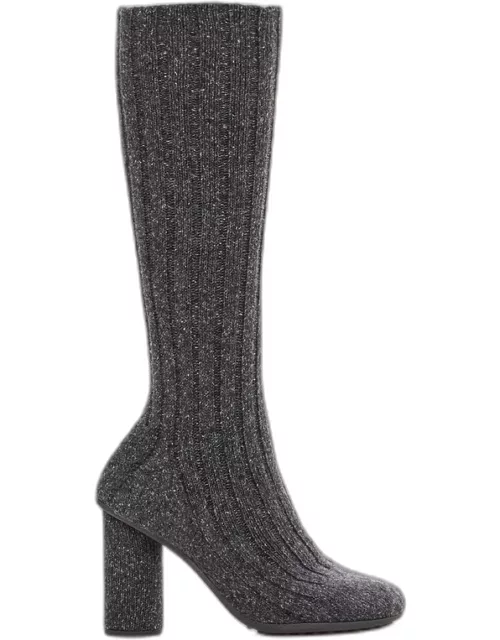 Bottega Veneta Atomic Socks Boot Knitted Wool Grey
