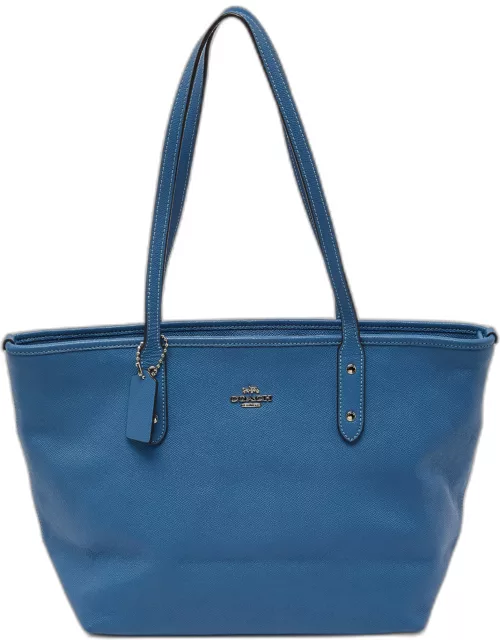 Coach Blue Leather City Zip Tote
