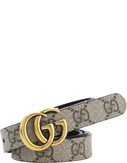 Gucci Gg Supreme Fabric Reversible Belt