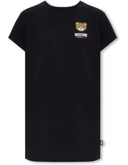 Moschino Teddy Bear Patch Long T-shirt
