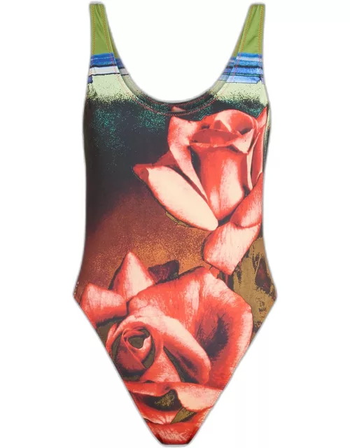 Roses One-Piece Swimsuit